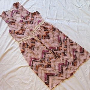 💜 LOVE, FIRE Boho Maxi Sleeveless Vest – Lavender | Size Large | Boho Style